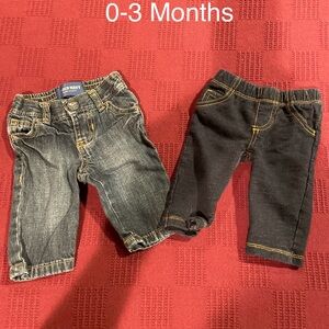 Baby jeans. 0-3 months